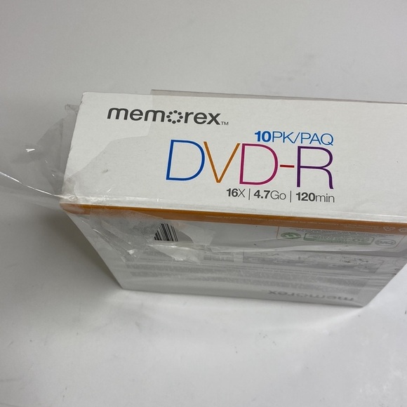 NEW Memorex DVD-R 10/Pk 16X 4.7GB/Go 120min - Picture 2 of 4